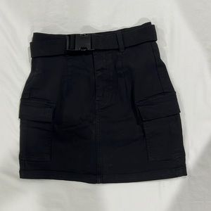 pacsun clip belt mini cargo skirt